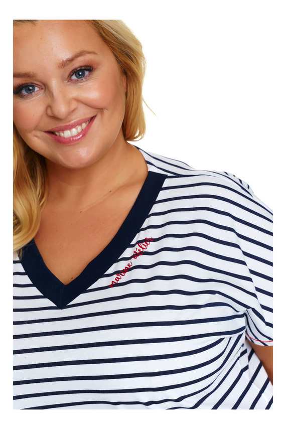 5369 Piżama Damska Plus Size Doctor Nap - marine