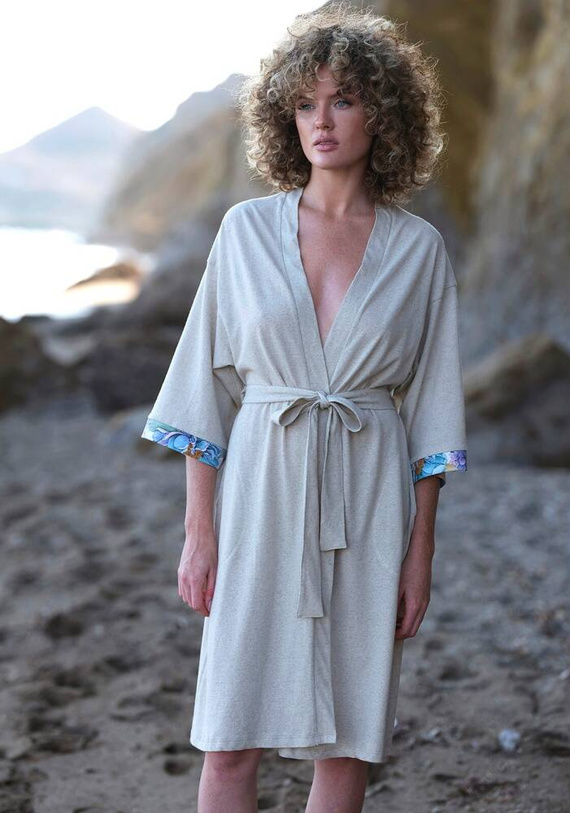 267 Szlafrok damski Cana -beżowy