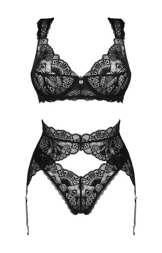 Donna Dream Komplet 3-częściowy Obsessive - czarny