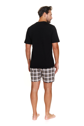 7231 Piżama Męska Doctor Nap - black