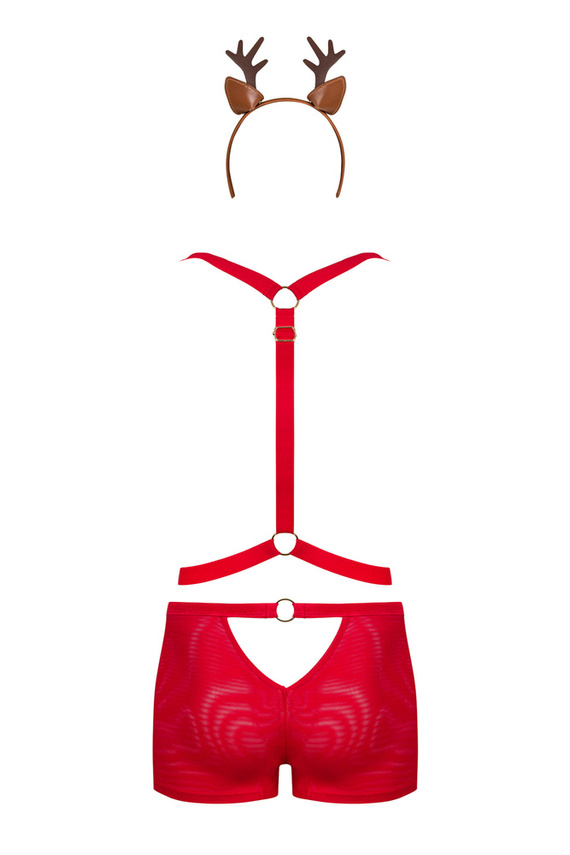 Mr Reindy strój Pan Renifer Obsessive czerwony 
