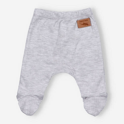 KAR-0005/SZM Półśpiochy z dzianiny prążkowej Lagarto Verde - Szary