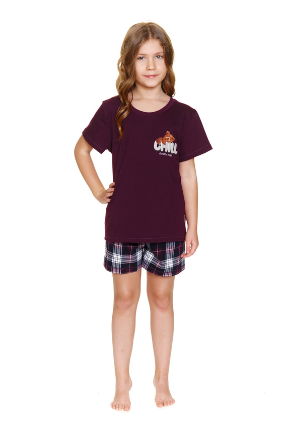 7202 "Chill" Piżama dziecięca Unisex Doctor Nap - burgundy