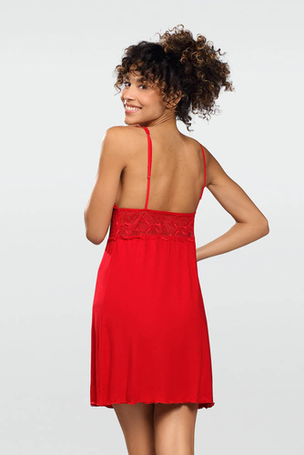 Zuza Koszulka nocna damska Dkaren - czerwony