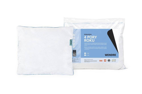 Poduszka 4 Pory Roku Mikrofibra Wendre biały 