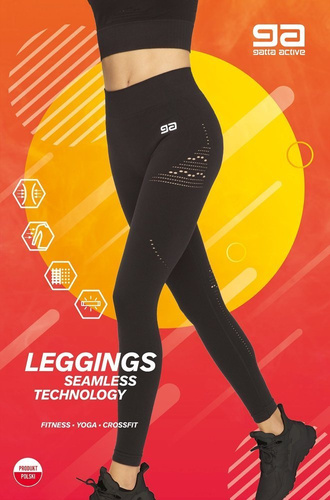 44743S Legginsy Fitness Gatta czarny