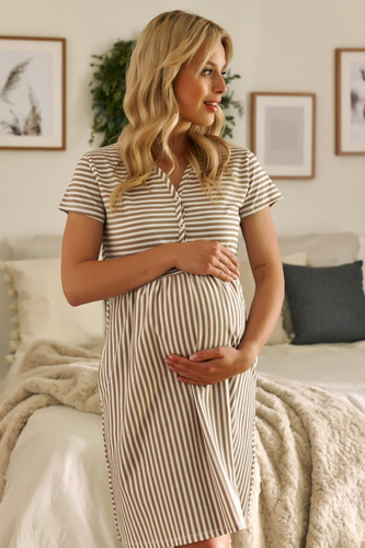 9928 Koszula ciążowa i do karmienia Doctor Nap - stripes