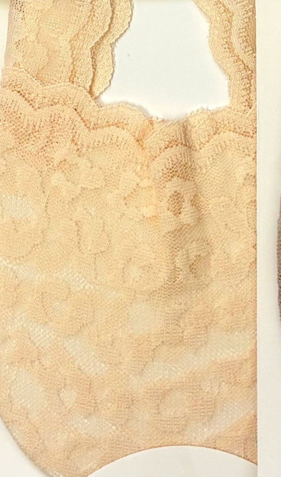 Baleriny Koronka Magnetis – Elastyczna Koronka, Silikonowy Pasek, Gładka Podeszwa beige