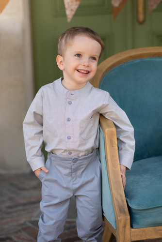 Charlie Koszula chłopięca Pinokio - szary