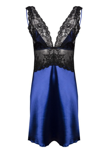 Dakota Halka satynowa koszulka damska DKaren modrak