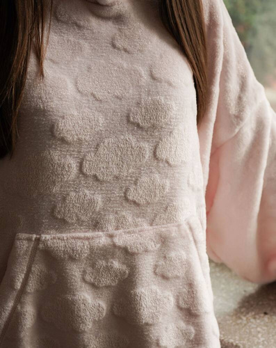 Runa Kocobluza damska z kapturem Italian Fashion -  różowy 