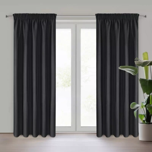 Rita Zasłona na taśmie Eurofirany czarny