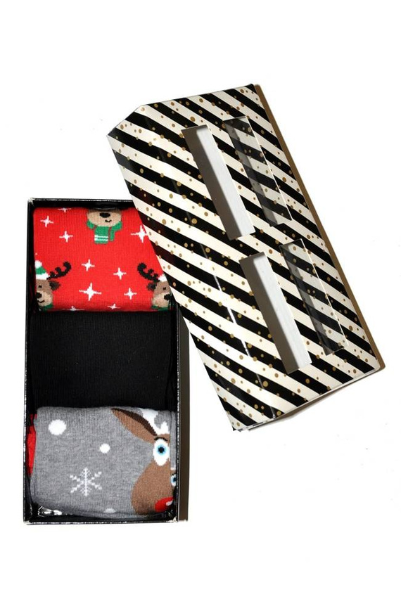 Skarpety Męskie Zestaw Świąteczny Milena mix kolor