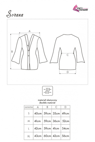 Sorana LC 90026 Szlafrok damski LivCo Corsetti