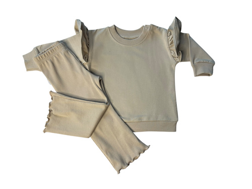 Komplet dresowy dla dziewczynki Mamatti DR2564 – bluza i legginsy