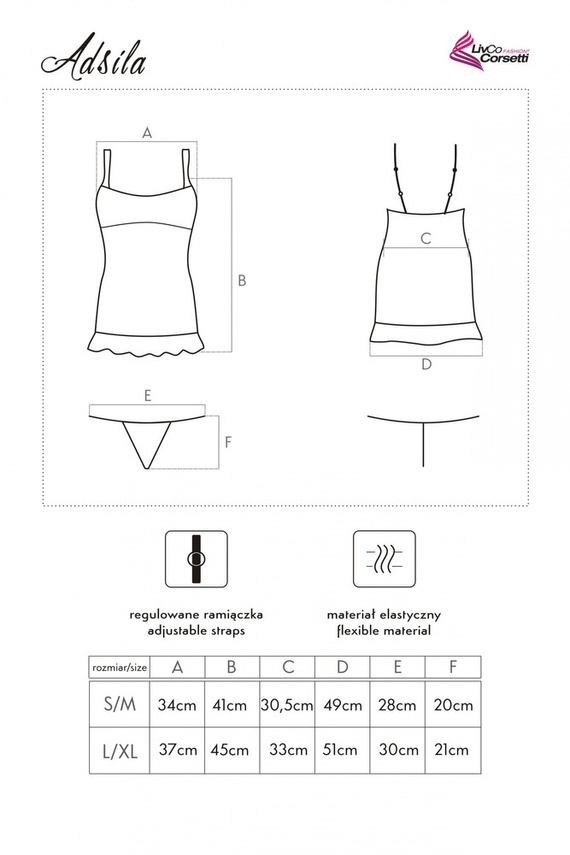 Adsila LC 30098 Komplet bielizny LivCo Corsetti Fashion