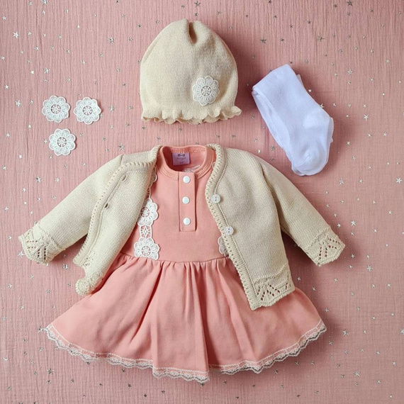 BSW/026 Sweterek ażurowy Marija - beżowy