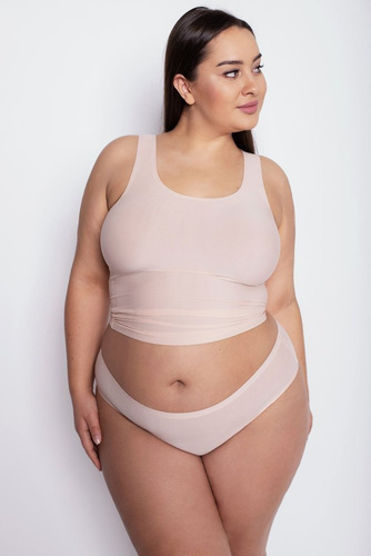Flexi-One Figi Damskie Plus Size Julimex beżowy