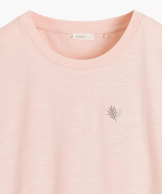 Atlantic NLD-002 Koszula nocna bawełniana 100% T-shirt brzoskwiniowa 