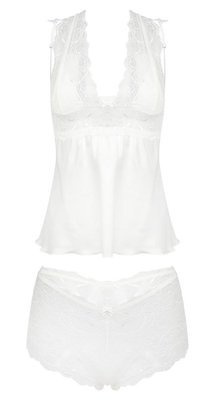 Belinda Komplet damski DKaren - jasny ecri