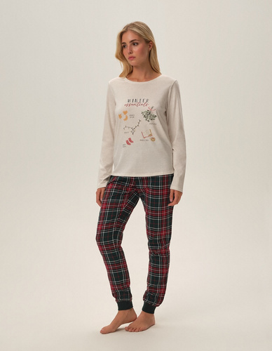 41902 Florencia Piżama Damska Henderson - beżowy