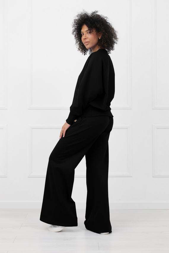 Komplet dresowy damski Margo Italian Fashion – bawełna- czarny 