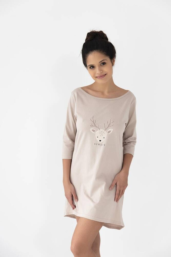 Sensis Gaia koszula nocna - beżowy