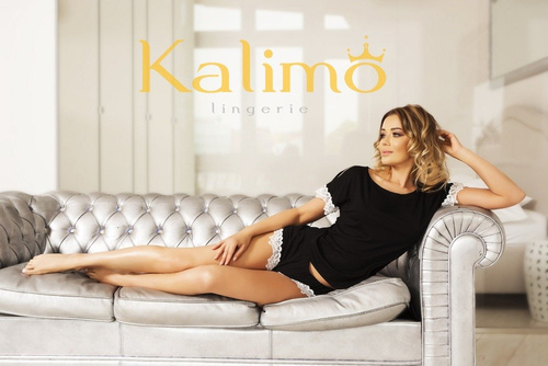 Delos Komplet piżama damska Kalimo - czarny