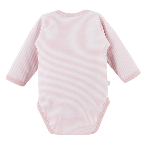 Big Bear Body rozpinane z długim rękawem Eevi - różowy paski