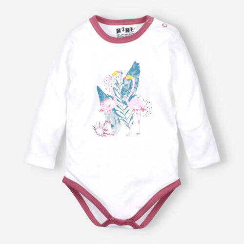 ABN-2970/ECR Flamings Body z bawełny organicznej Nini ecru