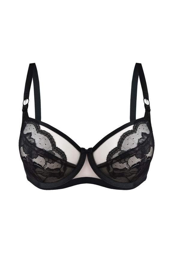 19201 Amelia biustonosz miękki soft Mediolano czarny