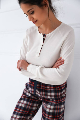 Mollie Piżama damska Sensis Interlock - śmietanowy