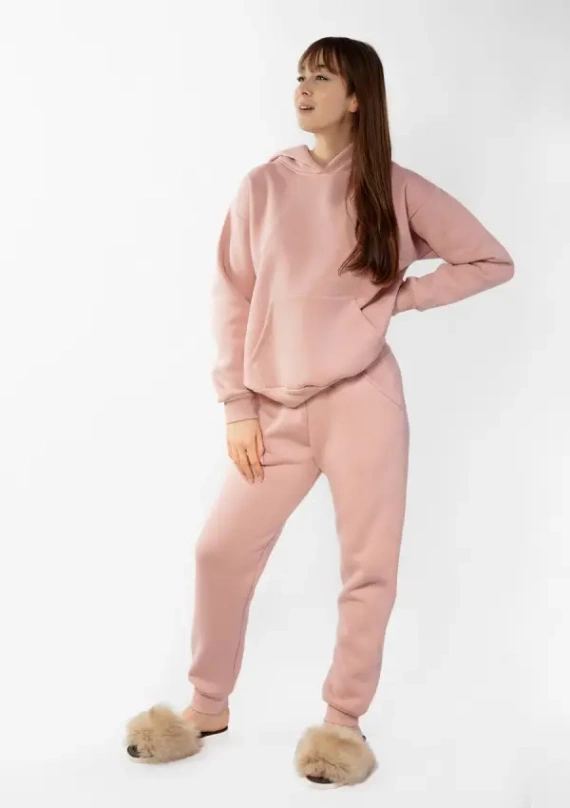 Randi Dresowy komplet damski Dkaren - pudrowy róż 