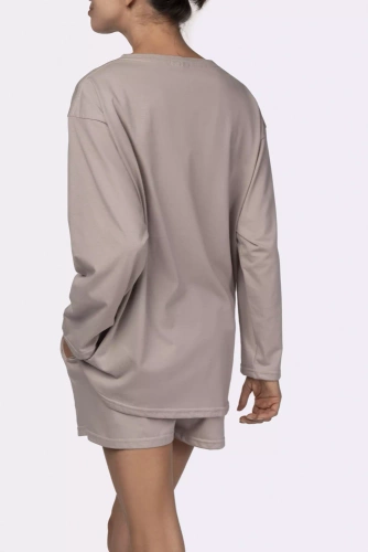 Joy longsleeve Piżama damska Mona beige