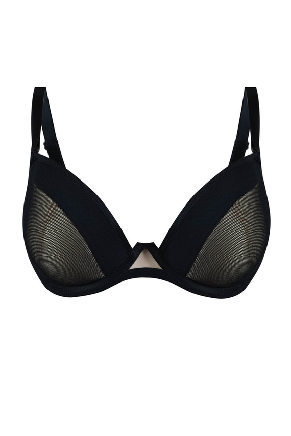 19200 Piano Biustonosz push up Mediolano czarny