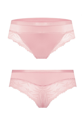 Mefemi Petra DB25 figi brazyliany mikrofibra koronka- różowe