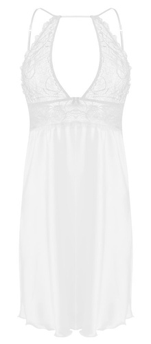 Afrodyta Koszulka satynowa damska DKaren - Jasny Ecru