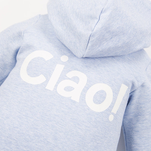 Ciao Kombinezon dresowy z kapturem Eevi - niebieski melanż