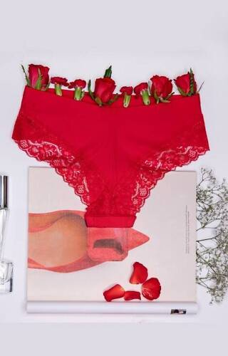 Cheekie Brasil Figi damskie Julimex - czerwony