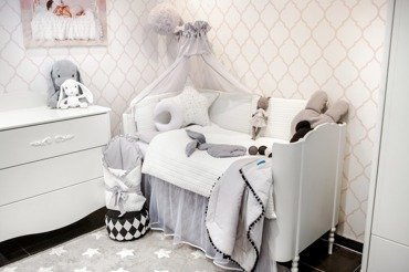 Pościel 3-częściowa "KRÓLICZEK"  Belisima szara