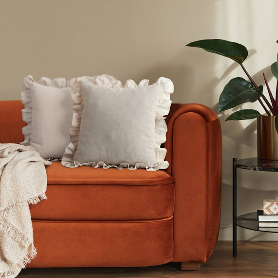 Seville Poszewka lniana Eurofirany kremowy