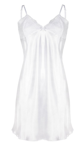 Agnes Halka satynowa koszulka damska DKaren - biały