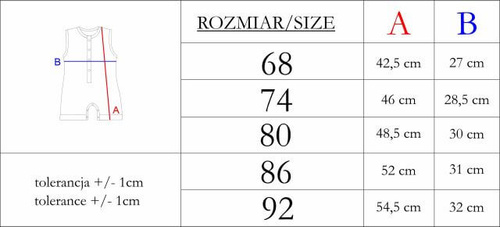 Nicol 224235 Muślinowy Rampers Niemowlęcy 100% Bawełna na Lato