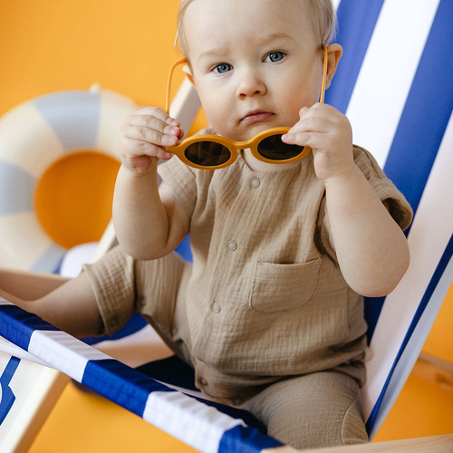 Elephant Rampers niemowlęcy muślinowy Eevi - beżowy 