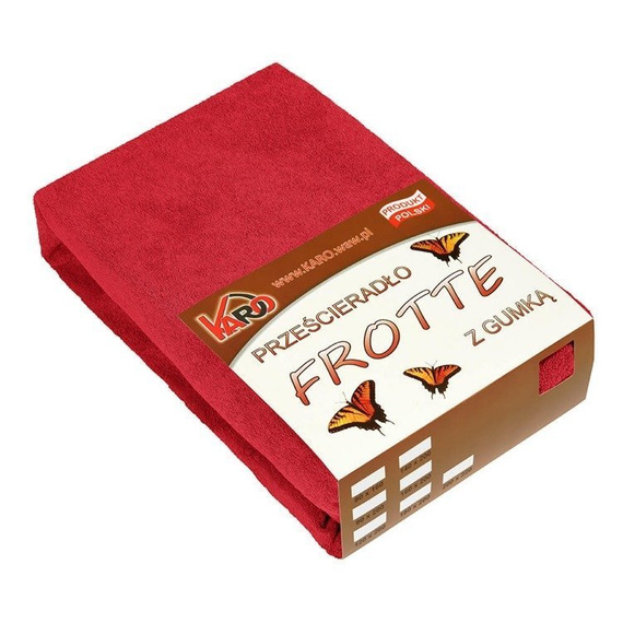 Prześcieradło frotte z gumką KARO - grafitowy