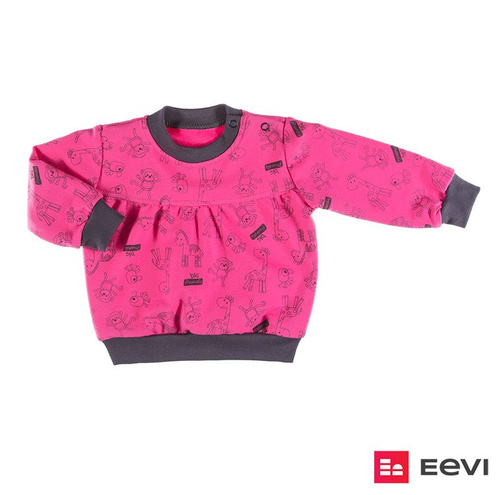 Bluza dresowa dla dziewczynki "SAWANNA" Ewa Klucze turkusowa