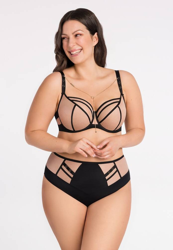 Gorsenia K 886 Tesora Figi damskie beżowy 