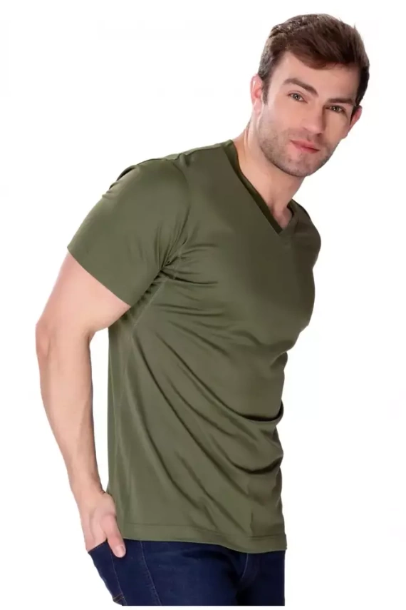 6087 Koszulka t-shirt Caro James Bradley oliwkowy