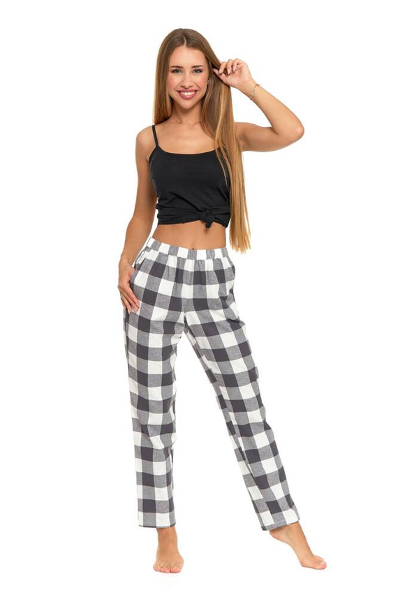 PDS3000-001 Spodnie piżamowe damskie Moraj - czarny