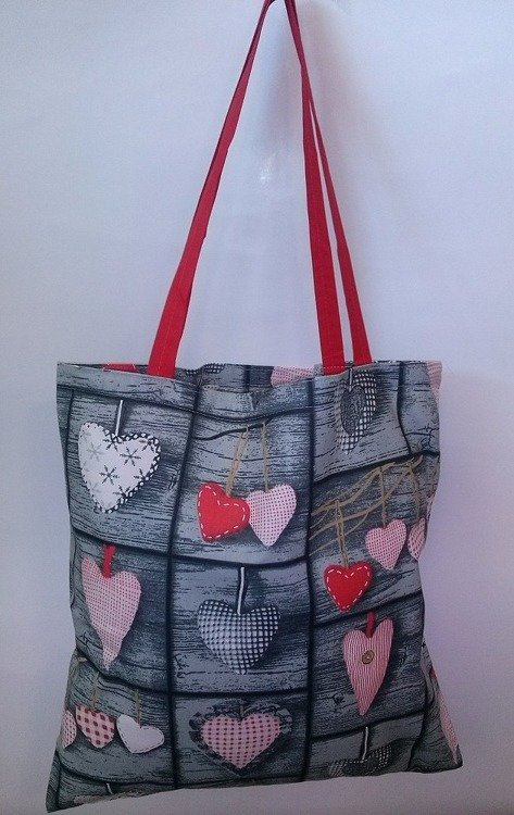 Kwiatki wzór serwetki torba bawełniana na zakupy szary